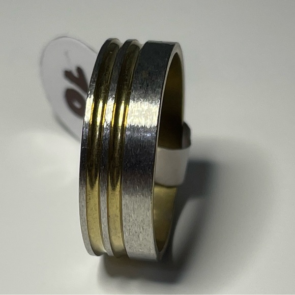 NWT UNISEX RING FOR MEN AND WOMEN, STAINLESS STEEL, SIZE 10 - Picture 16 of 17